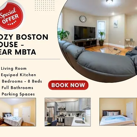 233-1 4Br Boston - Cozy Apt Near Mbta Station